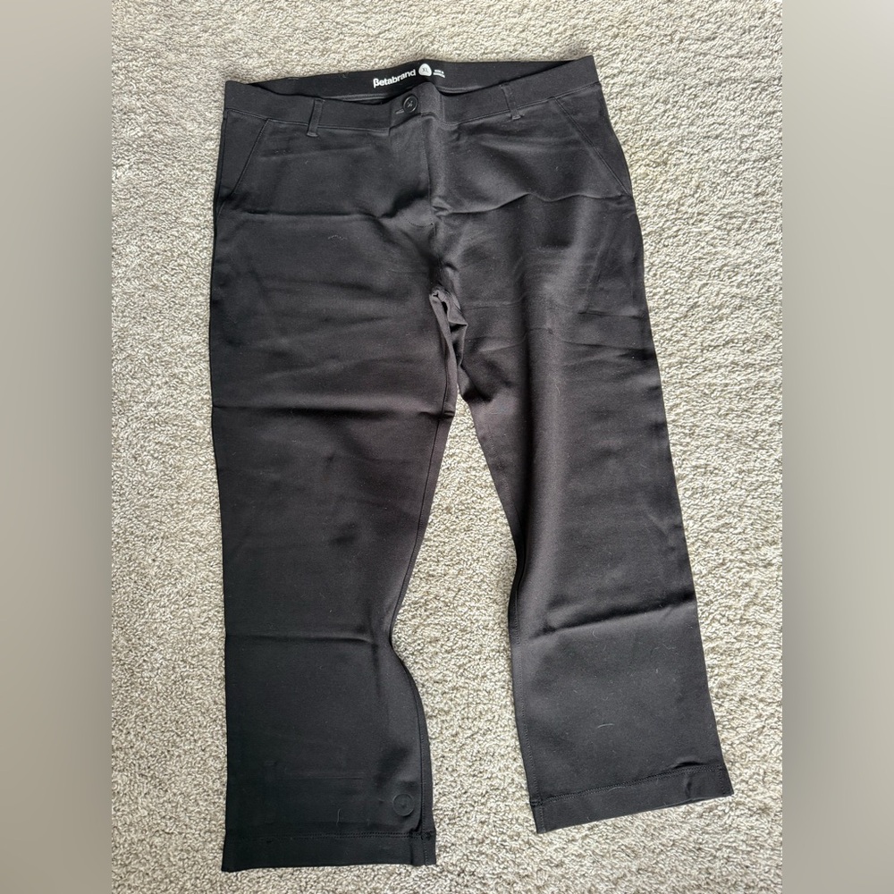Betabrand XL Straight Black Trousers